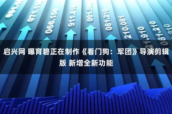 启兴网 曝育碧正在制作《看门狗:军团》导演剪辑版 新增全新功能